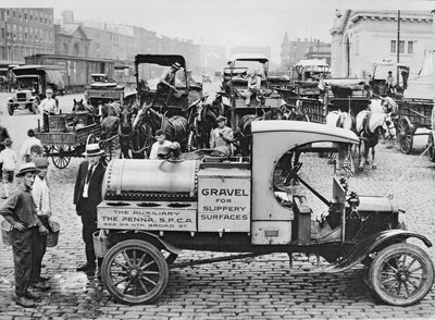 S.P.C.A. grindwagen, Philadelphia, c.1920 door American Photographer